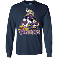 Mickey Mouse Minnesota Vikings American Football Nfl Sports Shirt Men Long Sleeve Shirt Men Long Sleeve Shirt - parenttees