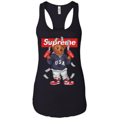 Supreme Bear Hot Trending T-shirt Women Tank Top Black / X-Small Women Tank Top - parenttees