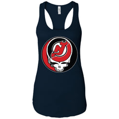 New Jersey Devils Grateful Dead Steal Your Face Hockey Nhl Shirts Women Tank Top Women Tank Top - parenttees