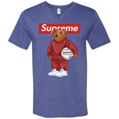 Supreme Bear Sport T-shirt Men V-Neck T-Shirt Men V-Neck T-Shirt - parenttees