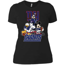 Mickey Mouse New York Giants American Football Nfl Sports Shirt Women Cotton T-Shirt