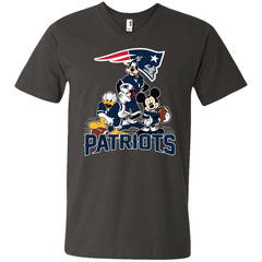 Mickey Mouse New England Patriots American Football Nfl Sports Shirt Men V-Neck T-Shirt Men V-Neck T-Shirt - parenttees