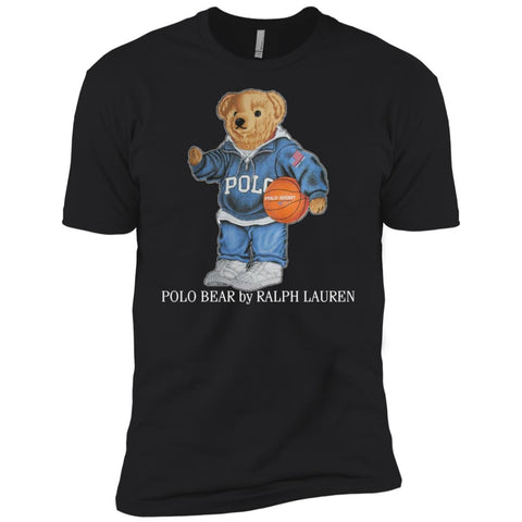 Polo Bear Ralph Lauren Men Short Sleeve T-Shirt Black / X-Small Men Short Sleeve T-Shirt - parenttees