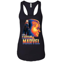 Captain Marvel Bold Sunset Portrait Women Tank Top