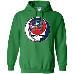 Columbus Blue Grateful Dead Steal Your Face Hockey Nhl Shirts Pullover Hoodie Sweatshirt Pullover Hoodie Sweatshirt - parenttees