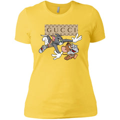 Gucci Tom And Jerry Cartoon T-shirt Women Cotton T-Shirt Women Cotton T-Shirt - parenttees