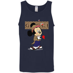 Couple Gucci Mickey Tshirt Valentine's Day Men Cotton Tank Men Cotton Tank - parenttees