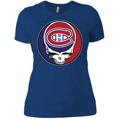 Montreal Canadiens Grateful Dead Steal Your Face Hockey Nhl Shirts Women Cotton T-Shirt Women Cotton T-Shirt - parenttees