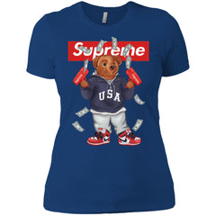 Supreme Bear Hot Trending T-shirt Women Cotton T-Shirt Women Cotton T-Shirt - parenttees
