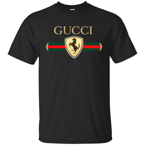 Gucci Ferrari T-shirt Men Cotton T-Shirt Black / S Men Cotton T-Shirt - parenttees