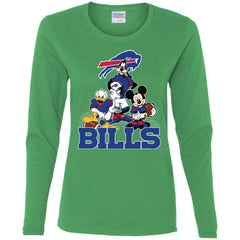 Mickey Mouse Buffalo Bills American Football Nfl Sports Shirt Women Long Sleeve Shirt Women Long Sleeve Shirt - parenttees