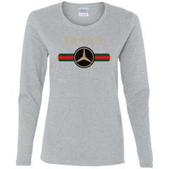 Gucci Mercedes T-shirt Women Long Sleeve Shirt Women Long Sleeve Shirt - parenttees