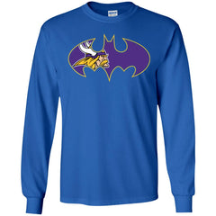 We Are The Minnesota Vikings Batman Nfl Mashup Men Long Sleeve Shirt Men Long Sleeve Shirt - parenttees