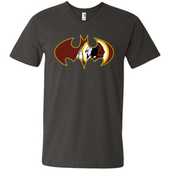 We Are The Washington Redskins Batman Nfl Mashup Men V-Neck T-Shirt Men V-Neck T-Shirt - parenttees