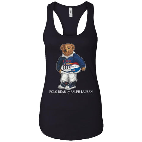 Ralph Lauren Polo Bear T-shirt Women Tank Top Black / X-Small Women Tank Top - parenttees