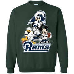 Mickey Mouse Los Angeles Rams American Football Nfl Sports Shirt Crewneck Pullover Sweatshirt Crewneck Pullover Sweatshirt - parenttees