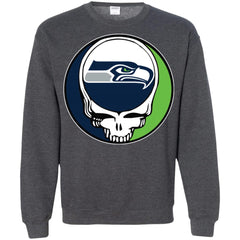 Seattle Seahawks Grateful Dead Steal Your Face Football Nfl Shirts Crewneck Pullover Sweatshirt Crewneck Pullover Sweatshirt - parenttees