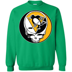 Pittsburgh Penguins Grateful Dead Steal Your Face Hockey Nhl Shirts Crewneck Pullover Sweatshirt Crewneck Pullover Sweatshirt - parenttees