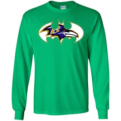 We Are The Baltimore Ravens Batman Nfl Mashup Men Long Sleeve Shirt Men Long Sleeve Shirt - parenttees