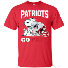 Go Pats - New England Patriots Super Bowl 2019 Snoopy Football Nfl Men Cotton T-Shirt Men Cotton T-Shirt - parenttees