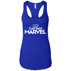 Marvel Captain Marvel Movie Logo White Women Tank Top Women Tank Top - parenttees