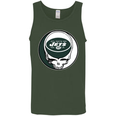New York Jets Grateful Dead Steal Your Face Football Nfl Shirts Men Cotton Tank Men Cotton Tank - parenttees