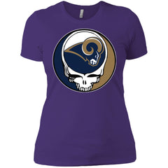 Los Angeles Rams Grateful Dead Steal Your Face Football Nfl Shirts Women Cotton T-Shirt Women Cotton T-Shirt - parenttees