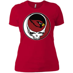 Arizona Cardinals Grateful Dead Steal Your Face Football Nfl Shirts Women Cotton T-Shirt Women Cotton T-Shirt - parenttees