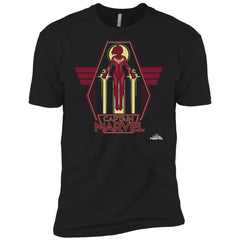Captain Marvel Red Yellow Flight Powers Men Short Sleeve T-Shirt Men Short Sleeve T-Shirt - parenttees