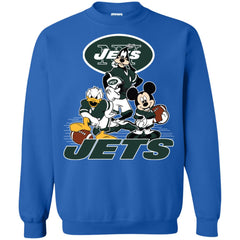 Mickey Mouse New York Jets American Football Nfl Sports Shirt Crewneck Pullover Sweatshirt Crewneck Pullover Sweatshirt - parenttees