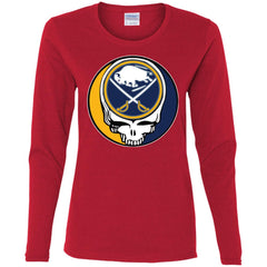 Buffalo Sabres Grateful Dead Steal Your Face Hockey Nhl Shirts Women Long Sleeve Shirt Women Long Sleeve Shirt - parenttees