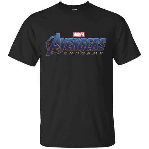 Marvel Avengers Endgame Movie Logo Graphic Men Cotton T-Shirt Black / S Men Cotton T-Shirt - parenttees