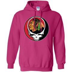 Chicago Blackhawks Grateful Dead Steal Your Face Hockey Nhl Shirts Pullover Hoodie Sweatshirt Pullover Hoodie Sweatshirt - parenttees