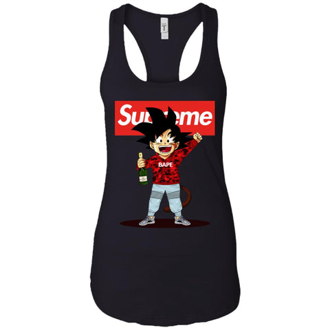 Supreme Songoku T-shirt Women Tank Top Black / X-Small Women Tank Top - parenttees