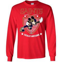 Nfl – New Orleans Saints Totally Awesome Mickey Mouse Super Bowl 2019 Football Men Long Sleeve Shirt Men Long Sleeve Shirt - parenttees