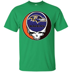 Baltimore Ravens Grateful Dead Steal Your Face Football Nfl Shirts Men Cotton T-Shirt