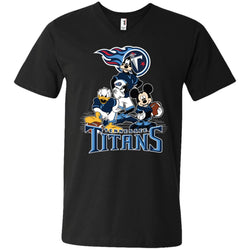 Mickey Mouse Tennessee Titans American Football Nfl Sports Shirt Men V-Neck T-Shirt