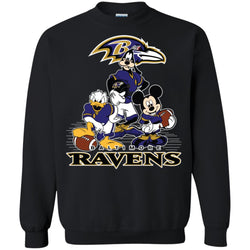 Mickey Mouse Baltimore Ravens American Football Nfl Sports Shirt Crewneck Pullover Sweatshirt