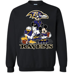 Mickey Mouse Baltimore Ravens American Football Nfl Sports Shirt Crewneck Pullover Sweatshirt Crewneck Pullover Sweatshirt - parenttees