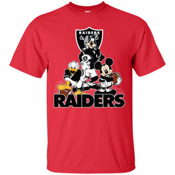 Mickey Mouse Oakland Raiders American Football Nfl Sports Shirt Men Cotton T-Shirt