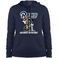 Los Angeles Rams Gateway To Victory Super Bowl 2019 Mickey Mouse Football Nfl Women Hooded Sweatshirt Women Hooded Sweatshirt - parenttees