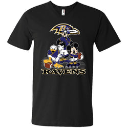 Mickey Mouse Baltimore Ravens American Football Nfl Sports Shirt Men V-Neck T-Shirt