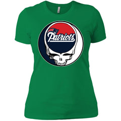 New England Patriots Grateful Dead Steal Your Face Football Nfl Shirts Women Cotton T-Shirt Women Cotton T-Shirt - parenttees