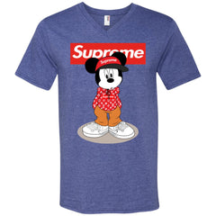 Supreme Mickey Mouse T-shirt Men V-Neck T-Shirt Men V-Neck T-Shirt - parenttees