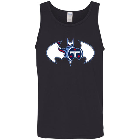 We Are The Tennessee Titans Batman Nfl Mashup Men Cotton Tank Black / X-Small Men Cotton Tank - parenttees