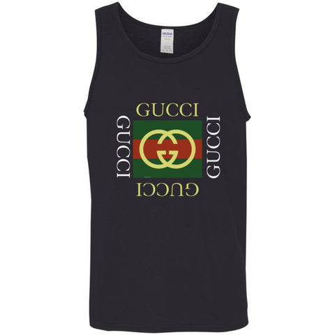 Gucci Logo Gift T-shirt Men Cotton Tank Black / X-Small Men Cotton Tank - parenttees