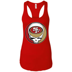 San Francisco 49ers Grateful Dead Steal Your Face Football Nfl Shirts Women Tank Top Women Tank Top - parenttees