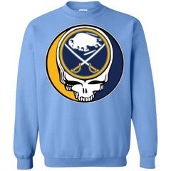 Buffalo Sabres Grateful Dead Steal Your Face Hockey Nhl Shirts Crewneck Pullover Sweatshirt Crewneck Pullover Sweatshirt - parenttees