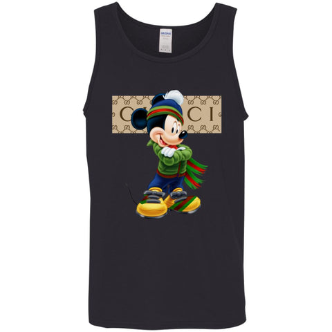 Gucci Trending Mickey T-shirt Men Cotton Tank Black / X-Small Men Cotton Tank - parenttees