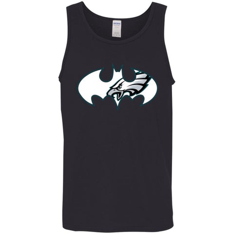 We Are The Philadelphia Eagles Batman Nfl Mashup Men Cotton Tank Black / X-Small Men Cotton Tank - parenttees